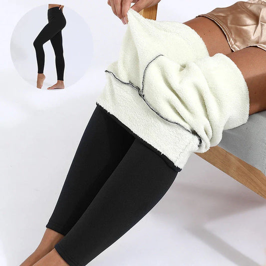 Women's Cozy Thermal Fleece Leggings in Various Colors and Sizes