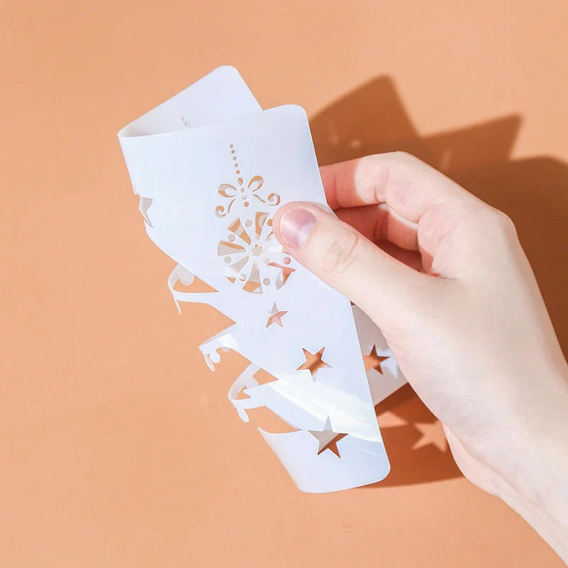 DIY Christmas Hand Tent Album Grow Up Template for creative crafting