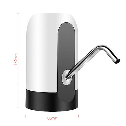 Automatic electric water bottle pump with USB charging, smart switching, and durable construction