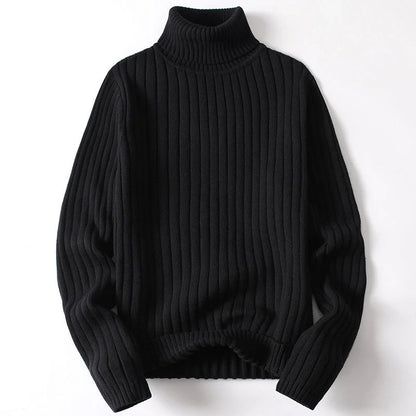 Premium cotton blend turtleneck sweater for men and women, available in multiple colours and sizes.