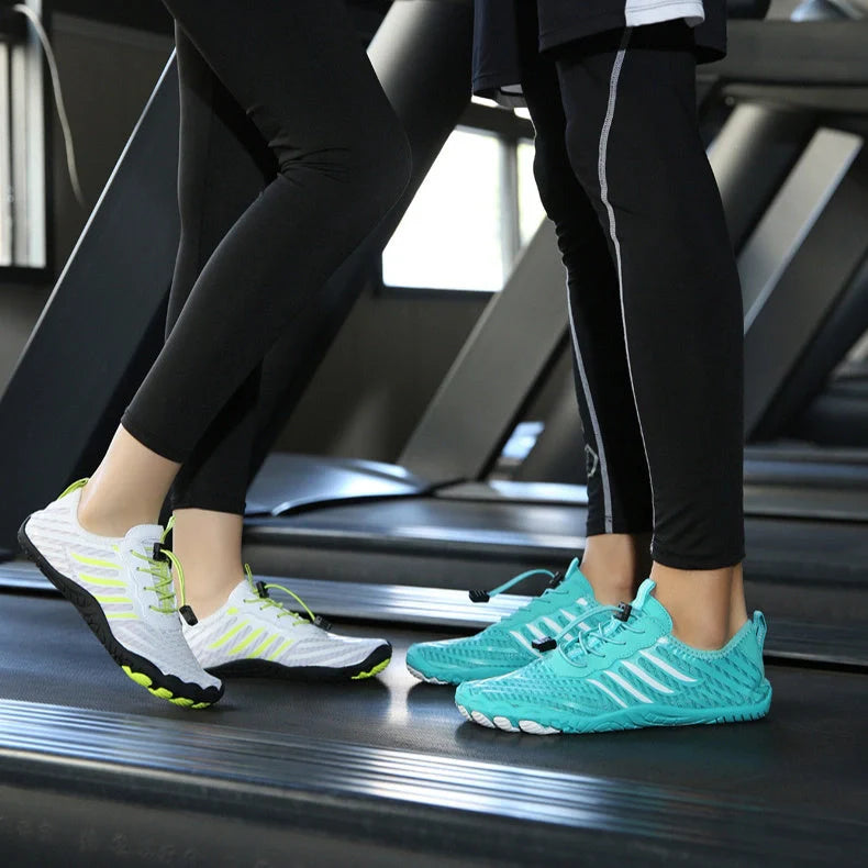 Leisure swimming wading shoes in grey, black, white, and moonlight colours