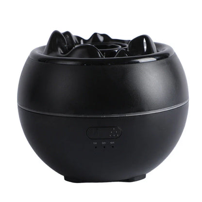 Sleek and compact aroma diffuser with adjustable timer settings, automatic shut-off, and large water tank for long-lasting fragrance dispersal