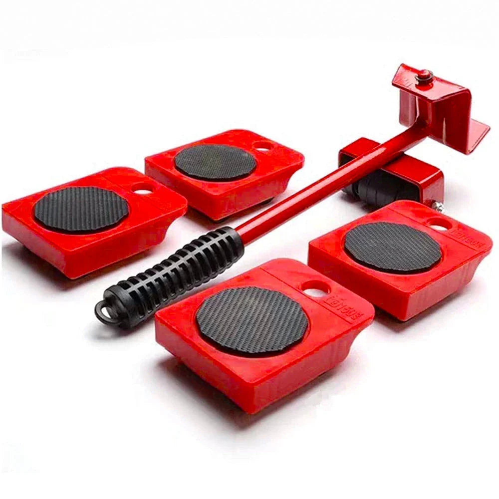 Furniture Lifter Tool Set with mover pads for effortless relocation of heavy sofas, bookcases, tables, and more