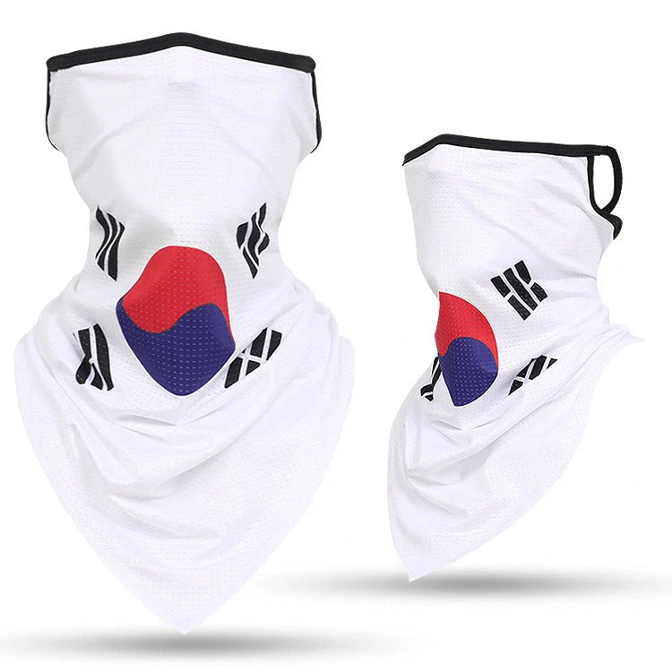 Breathable face guard thin tubular ring scarf in various colours for sun protection