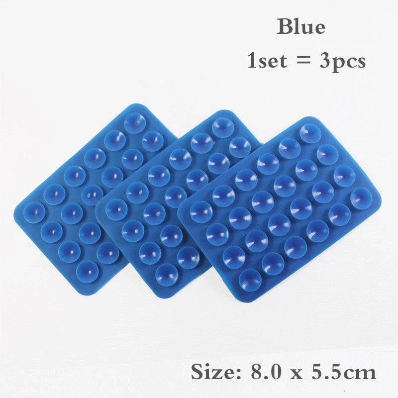 24 Grain Square Silicone Suction Cup for mobile phone and charging bank