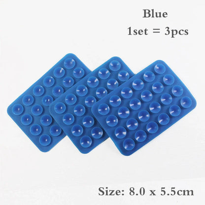 24 Grain Square Silicone Suction Cup for mobile phone and charging bank