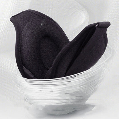3D No Nose Wing Eye Mask in black with memory foam interior for fatigue relief