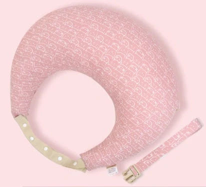 Multifunctional nursing pillow with adjustable cushion and washable cover in various colors