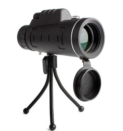 40x60 monocular telescope with compass and phone mount for outdoor adventures, birdwatching, and nature observation