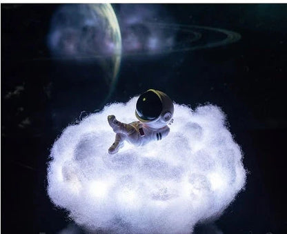 Enchanting Astronaut Cloud Night Light with mesmerising rainbow-like glow and adorable astronaut figurines