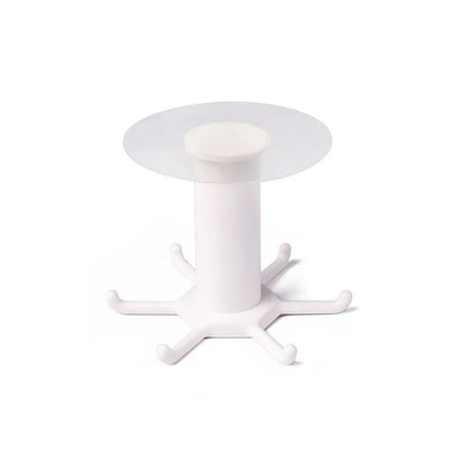 A versatile spoon, spatula, and utensil organiser stand with a telescopic design and 360-degree swivel function.