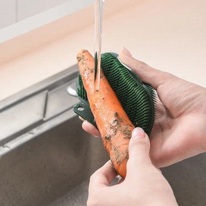 Premium Vegetable and Utensil Cleaning Brush - Durable and Versatile Kitchen Helper