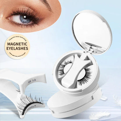 Magnetic false eyelashes with storage box, glue-free and natural-looking lash enhancement