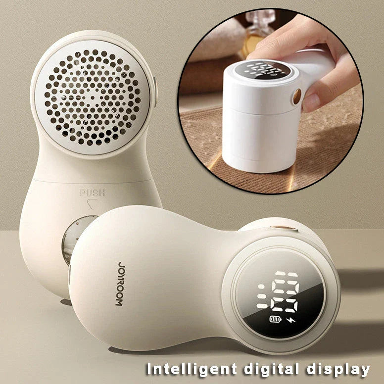 Fabric Lint Remover - Electric Hairball Trimmer with Smart LED Display and USB Charging