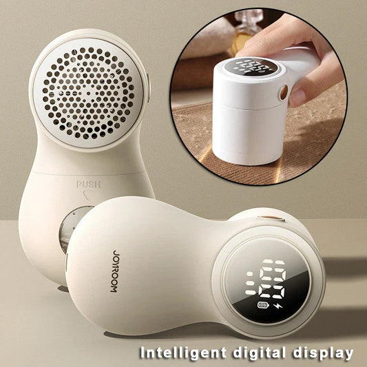 Fabric Lint Remover - Electric Hairball Trimmer with Smart LED Display and USB Charging