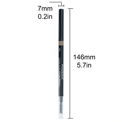 PHOERA Thin Eyebrow Pencil in five shades for precise brow definition