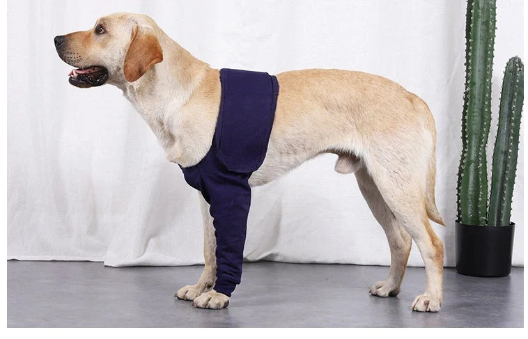 Anti-licking sleeve for dogs in denim dark blue, sizes XXS to 3XL