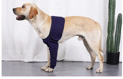 Anti-licking sleeve for dogs in denim dark blue, sizes XXS to 3XL