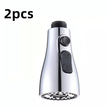 Universal pressurized faucet sprayer with 360-degree rotation and 3 cleaning modes for efficient kitchen cleaning