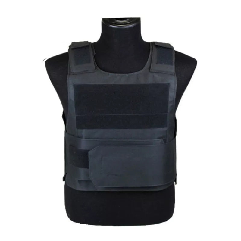 Black Hawk tactical vest in various camouflage patterns with adjustable straps