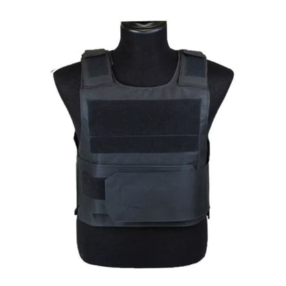 Black Hawk tactical vest in various camouflage patterns with adjustable straps