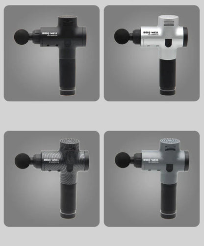 Premium deep tissue massage gun with interchangeable heads and whisper-quiet operation for relaxing muscle therapy