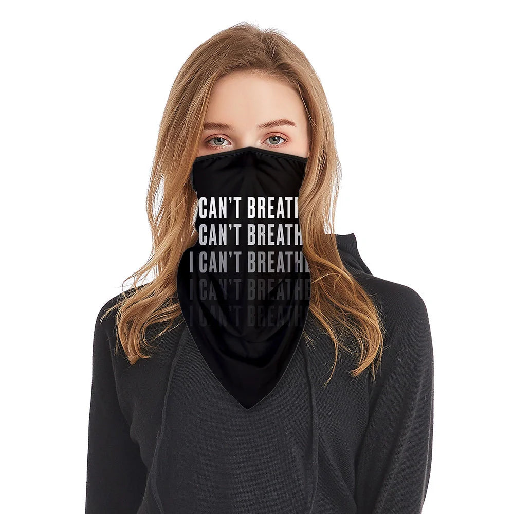 I can't breathe scarf - lightweight polyester accessory for all seasons