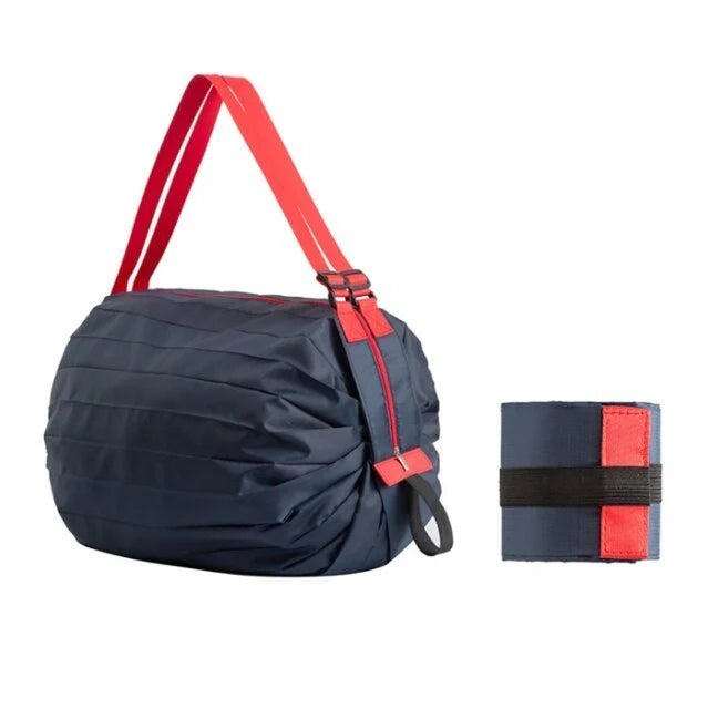Large capacity foldable nylon shopping bag in various colors