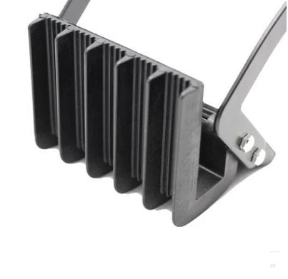 Premium sturdy metal and wood portable handle clip with smooth-gliding quick-clip mechanism