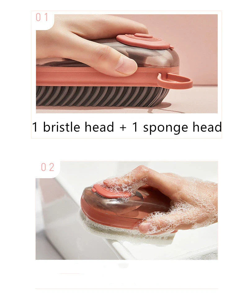 Premium Silicone Dishwashing Brush with Ergonomic Handle for Efficient, Scratch-Free Cleaning