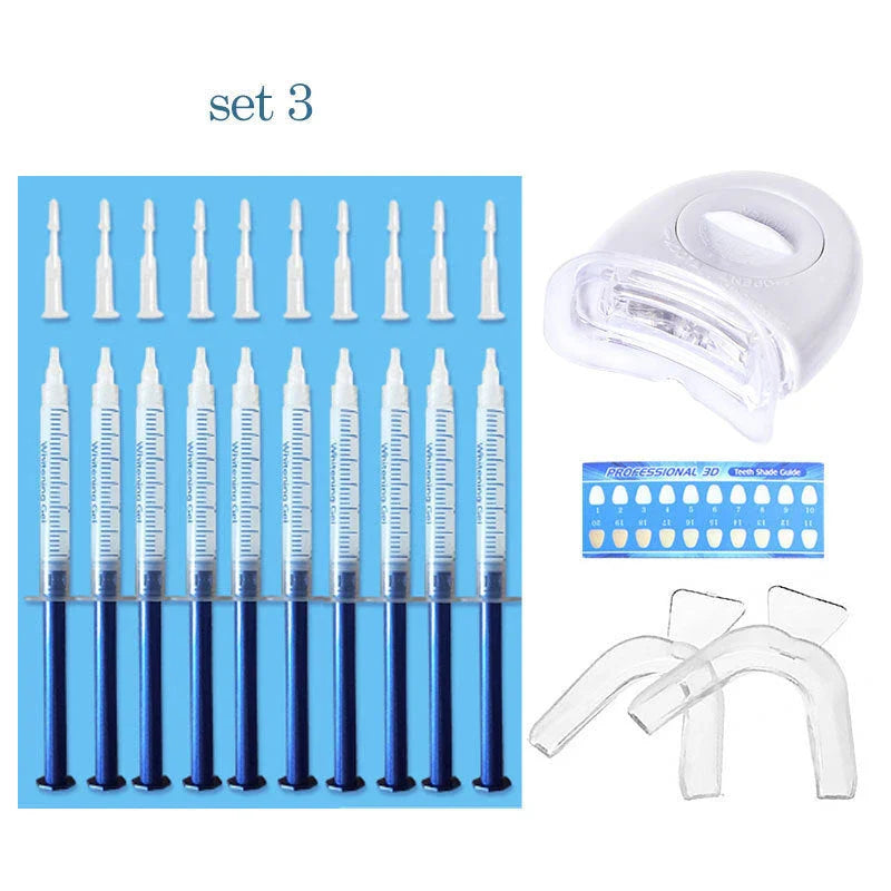 Premium blue LED teeth whitening lamp for on-the-go use, featuring compact, portable design and intelligent light technology.
