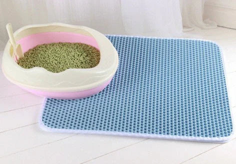 Eco-friendly honeycomb cat litter mat for waterproof and urine proof protection