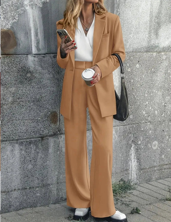 Elegant Women's Casual Suit in various solid colours for a stylish look