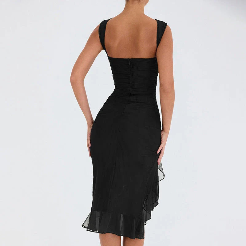 Sleeveless slim-fit mini dress in a variety of vibrant colors, perfect for summer style and comfort