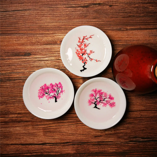 Magic Sakura Cup - Ceramic tea cup with temperature-sensitive sakura design