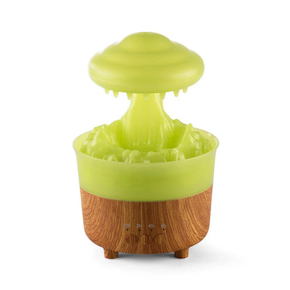Rain Cloud Humidifier with Soothing Raindrop Sounds, Mood Lighting, and Essential Oil Diffuser