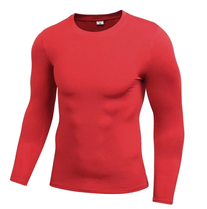Men's Dry-Fit Long Sleeve Compression Top in various colours and sizes