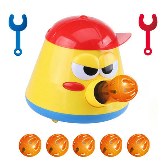 Cannonball Pot Car Toy with 360-degree movement and bell ball spraying feature