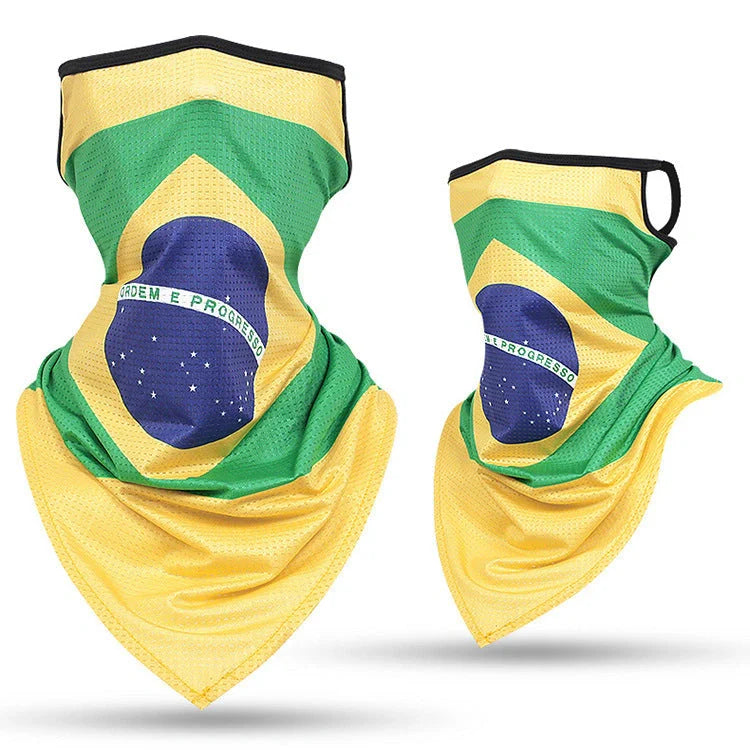 Breathable face guard thin tubular ring scarf in various colours for sun protection