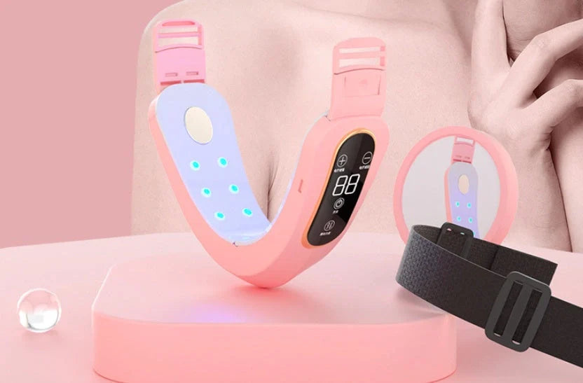Microcurrent Face Massager with EMS and LED Photon Therapy for V Shape Slimming