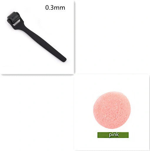 Matte 540 Microneedle Roller with oil-rubber handle for precise skincare treatments