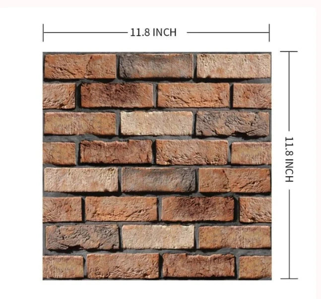 Brick texture self-adhesive wallpaper for moisture-proof home decoration
