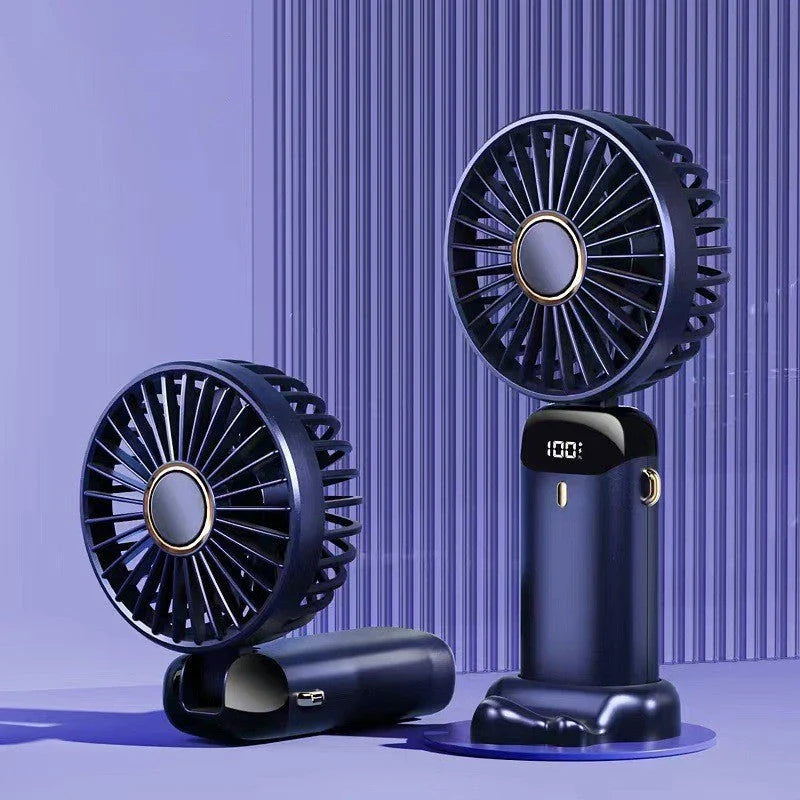 Powerful USB-rechargeable mini fan with foldable design, adjustable airflow, and long-lasting battery for cooling comfort anywhere