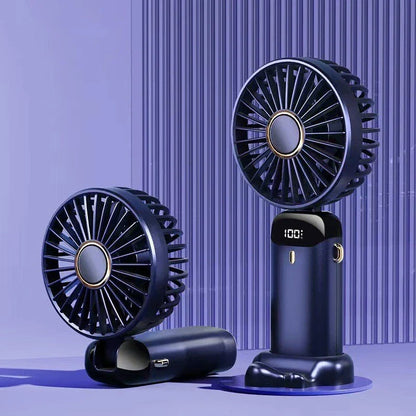 Powerful USB-rechargeable mini fan with foldable design, adjustable airflow, and long-lasting battery for cooling comfort anywhere
