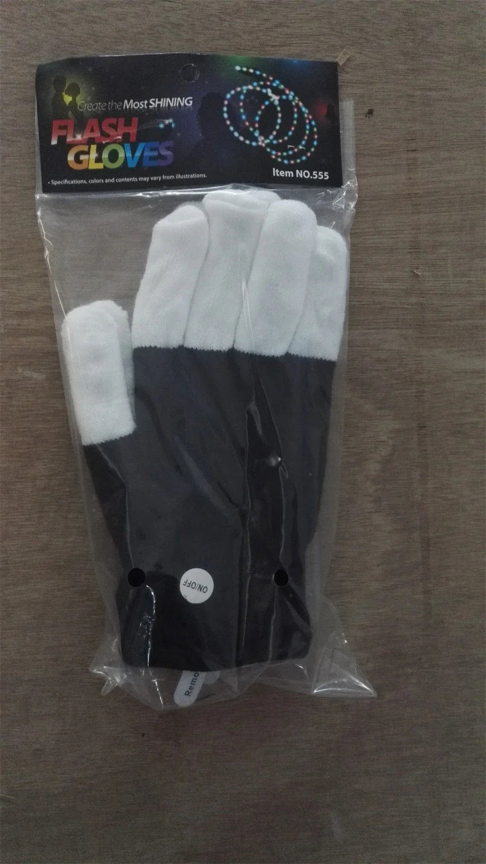 Pair of LED gloves featuring a variety of customizable lighting effects for dance, performance, and nightlife events