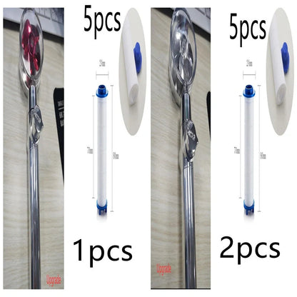 Turbo Propeller Shower Head in various colours with 360-degree fan extension