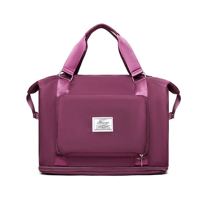 Folding travel bag for women in various colours, lightweight and durable Oxford cloth