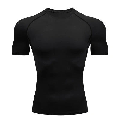 Solid colour quick-drying fitness short sleeve in milk silk and spandex blend
