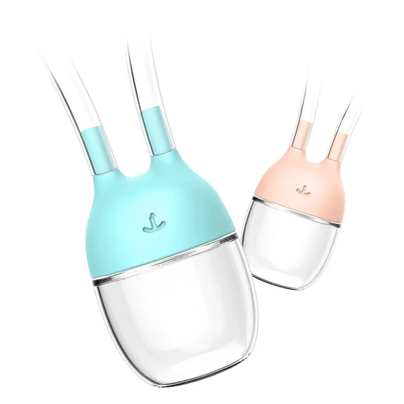 Premium nasal aspirator for safe and gentle baby nose cleaning with soft silicone tip and transparent mucus collection tank