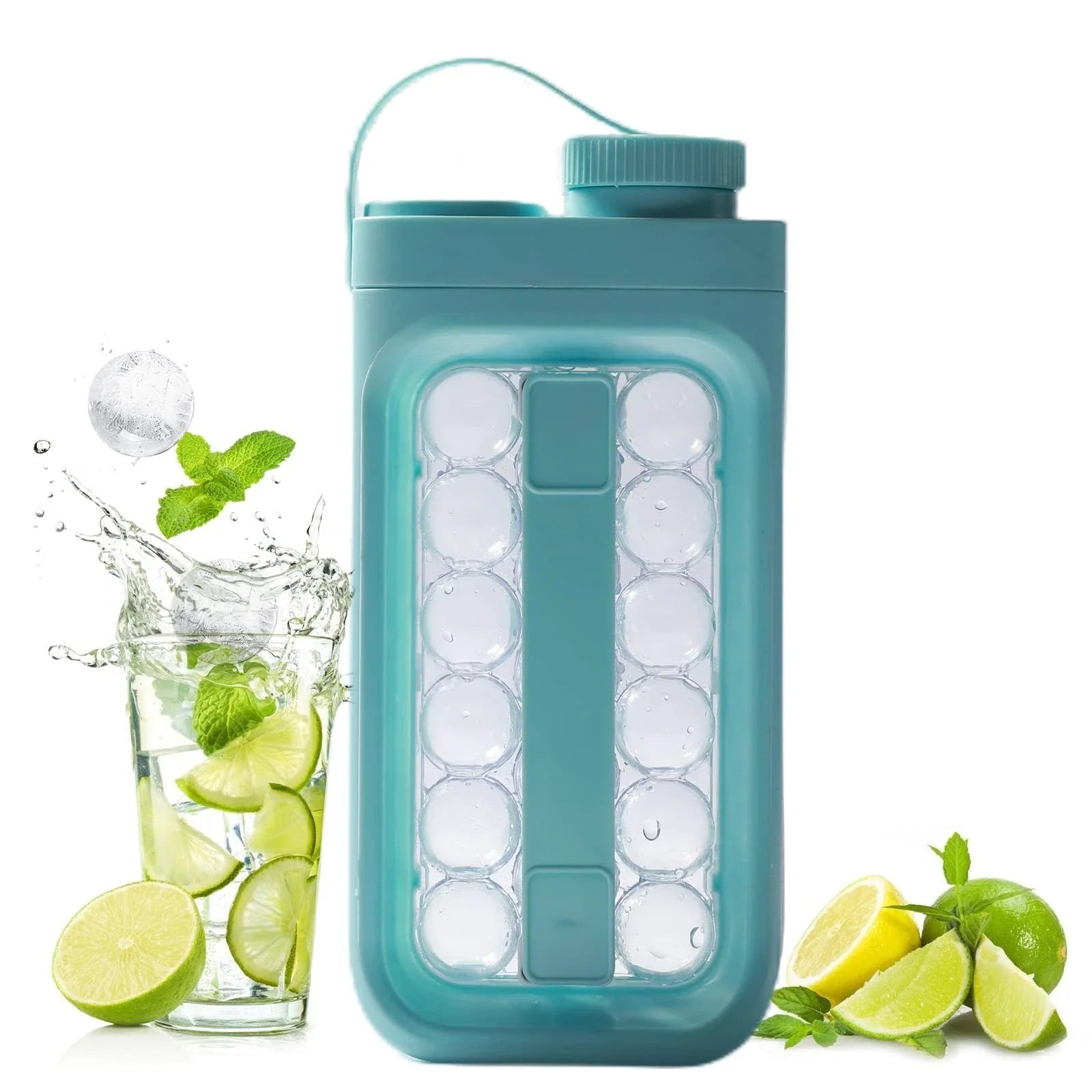 A convenient 2-in-1 kitchen gadget that creates ice balls and chills beverages, made with durable BPA-free materials for easy cleaning and odor resistance.